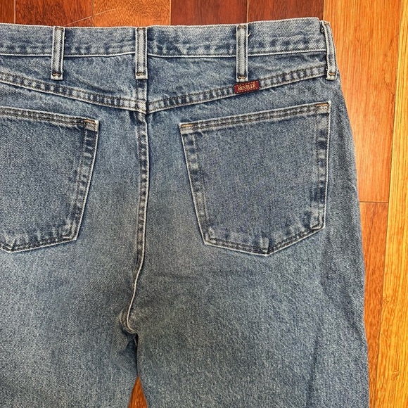 Rustler | Classic straight leg blue denim jeans size 34x32 - Picture 4 of 5
